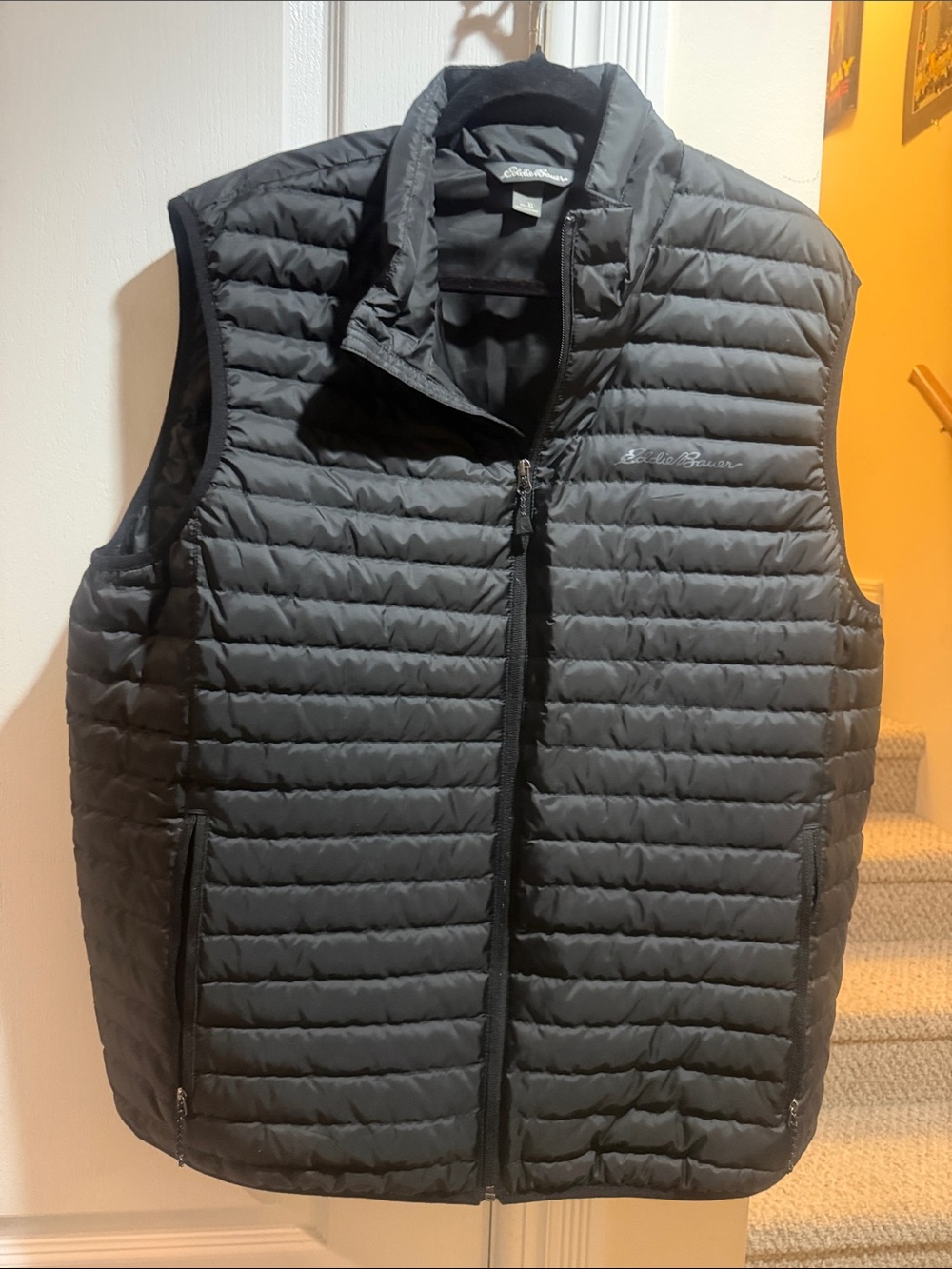 Eddie Bauer Black Quilted Packable Men's Vest EB650 (XL)